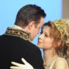 Pamela Hay as Hannah Glawari, The Merry Widow. Tom Stoddart as Count Danilo. Photograph by Andrew Waltham. Pamela Hay as Hannah Glawari, The Merry Widow. Tom Stoddart as Count Danilo. Photograph by Andrew Waltham.