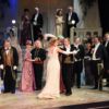 Pamela Hay as Hannah Glawari, The Merry Widow. Tom Stoddart as Count Danilo, Paddy Ashcroft as Camille de Rosillion. Photograph by Andrew Waltham. Pamela Hay as Hannah Glawari, The Merry Widow. Tom Stoddart as Count Danilo, Paddy Ashcroft as Camille de Rosillion. Photograph by Andrew Waltham.