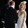 Pamela Hay as Hannah Glawari, The Merry Widow. Tom Stoddart as Count Danilo, Paddy Ashcroft as Camille de Rosillion. Photograph by Andrew Waltham. Pamela Hay as Hannah Glawari, The Merry Widow. Tom Stoddart as Count Danilo, Paddy Ashcroft as Camille de Rosillion. Photograph by Andrew Waltham.